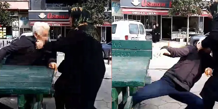 Kendisini rahatsız eden adamı evire çevire dövdü