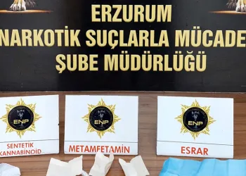 Erzurum’da uyuşturucu operasyonu