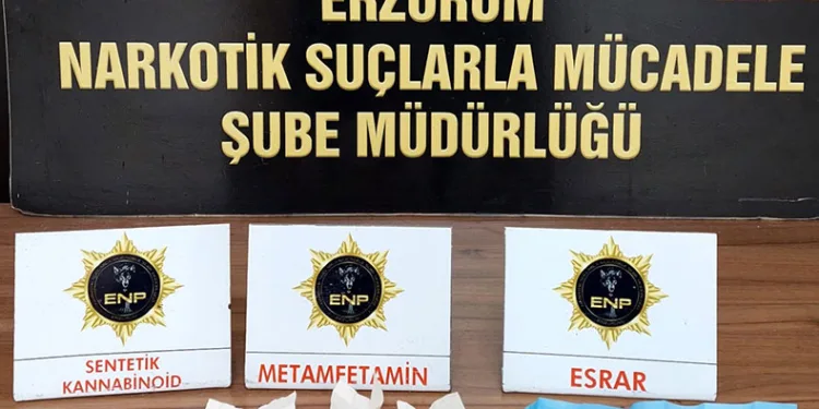 Erzurum’da uyuşturucu operasyonu