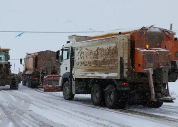 Erzincan’ın yüksek kesimlerinde kar yağışı