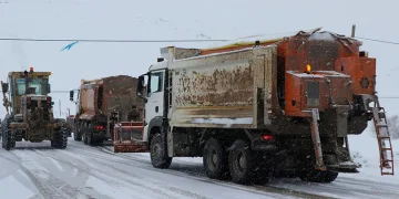 Erzincan’ın yüksek kesimlerinde kar yağışı