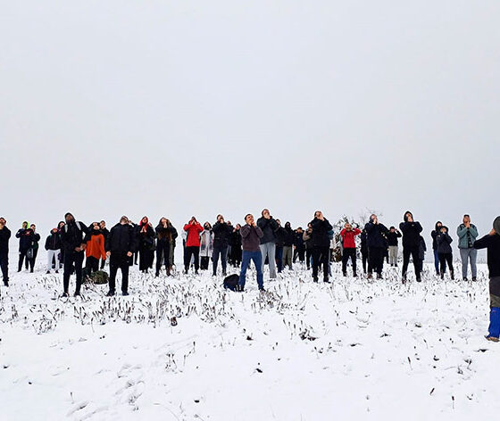 Öğrenciler, yaylaları kar yürüyüşü ile keşfetti
