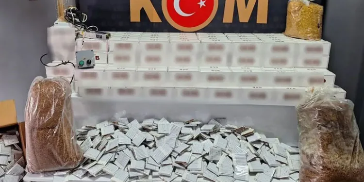 57 bin makaron ele geçirildi