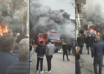 Bursa’da hurdacıda korkutan yangın