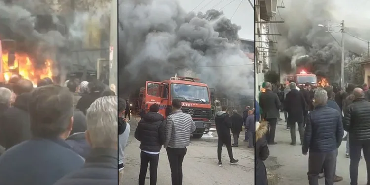Bursa’da hurdacıda korkutan yangın