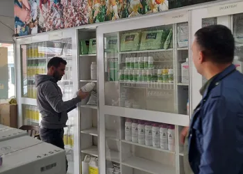 Zirai ilaç ve gübre bayileri denetlendi