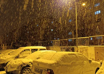 Mart ayında lapa lapa kar yağdı