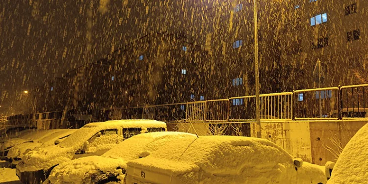 Mart ayında lapa lapa kar yağdı