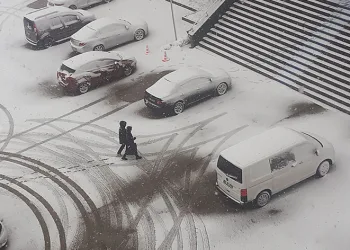 Ağrı’da Mart sonunda kar yağışı