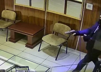 Acemi hırsız silahı görünce kaçtı