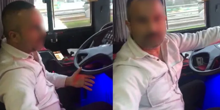 Otobüs şoförü direksiyonu bırakıp öğretmene saldırdı