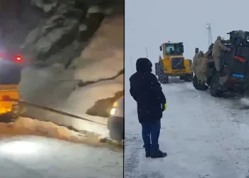 Bitlis’te karla mücadele devam ediyor
