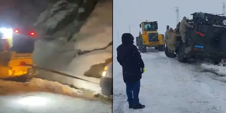 Bitlis’te karla mücadele devam ediyor