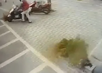 Gaziantep’te motosiklet hırsızlığı kamerada