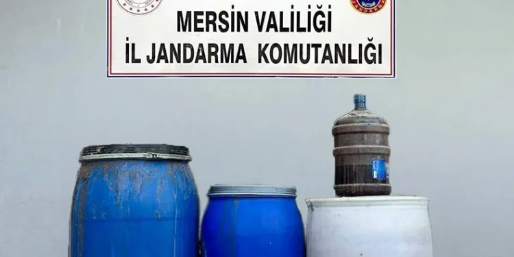 210 litre sahte içki ele geçirildi