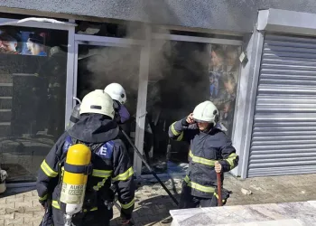Antakya’da bir iş yerinde yangın çıktı