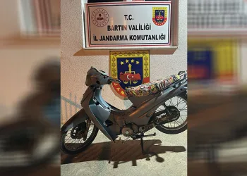 Zonguldak’ta çalınan motosiklet Bartın’da bulundu
