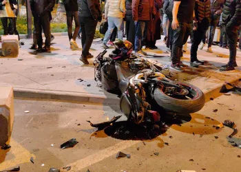 Bursa’da otomobille motosiklet çarpıştı