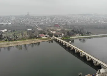Yağışlar Meriç Nehri’ne yaradı