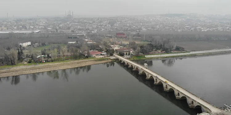 Yağışlar Meriç Nehri’ne yaradı