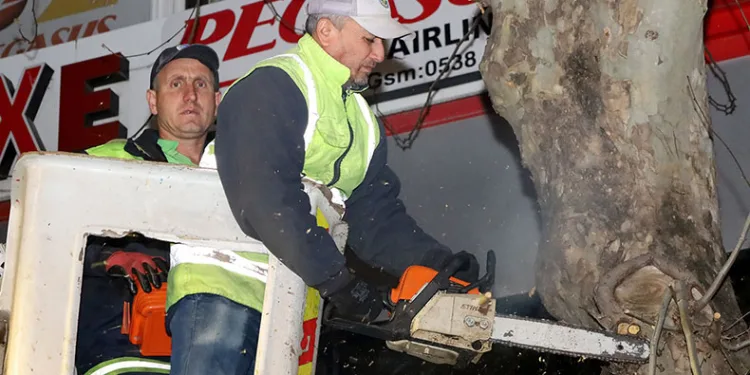 Çark Caddesi’nde gece mesaisi