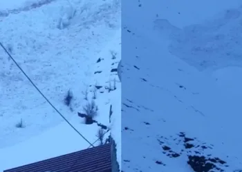 Uludere’de çığ düş, o anlar kameraya yansıdı