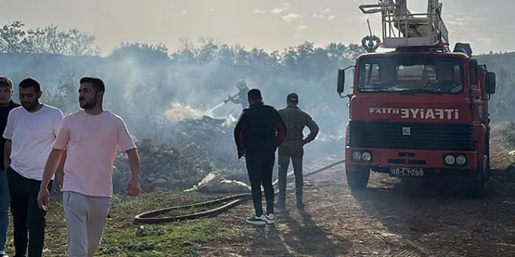 Muğla’da makilik yangını