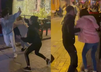 Kavgaya erkekler müdahale etti