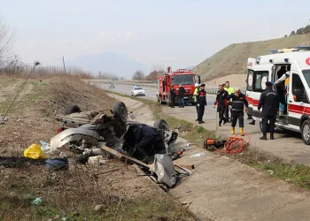 Amasya’da cenaze yolunda feci kaza