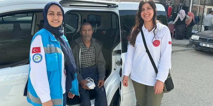 Aydın’da hastalar sandığa taşındı