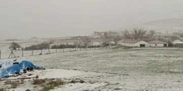 Kulu’da dolu yağışı etkili oldu