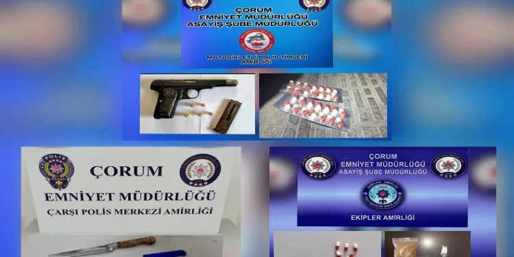Çorum polisinden ‘şok’ denetim