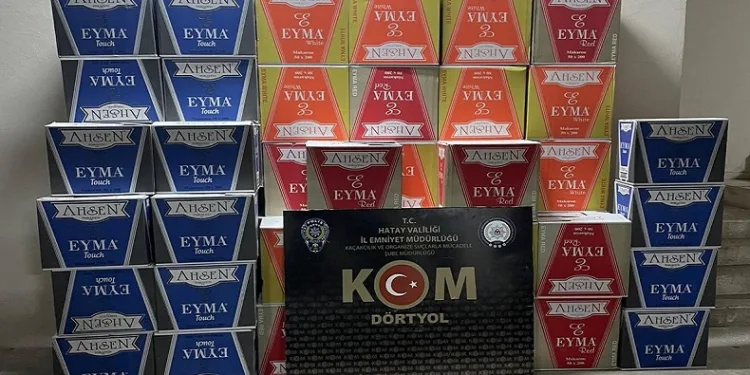 Gümrük kaçağı sigara ve makaron operasyonu