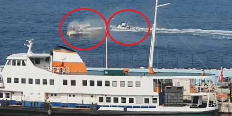 Bursa’da teknede yangın