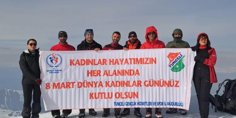 8 Mart için Ergan Dağı’na tırmanış gerçekleştirildi