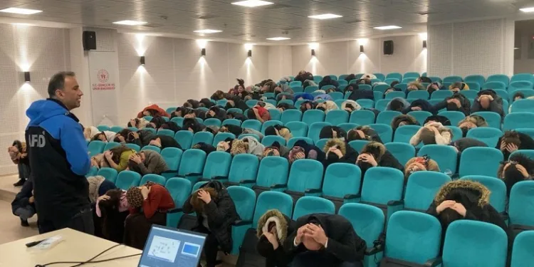 Gençlik Spor İl Müdürlüğü personeline afet eğitimi