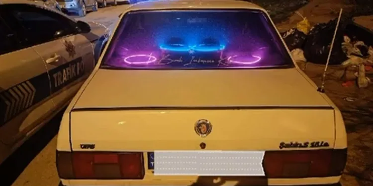 Otomobiliyle drift yapan sürücüye 64 bin 540 lira para cezası
