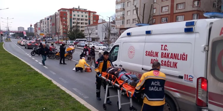 Çorlu’da trafik kazası: 2 yaralı