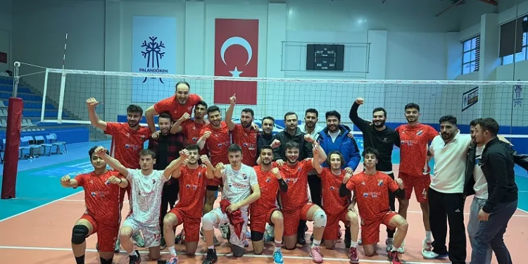 Aşkale Voleybol Takımı bir üst turda