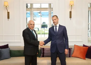 Başkan Büyükekşi, UEFA Başkanı Ceferin ile bir araya geldi