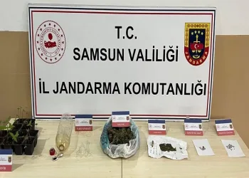 Samsun’da jandarmadan uyuşturucu madde operasyonu