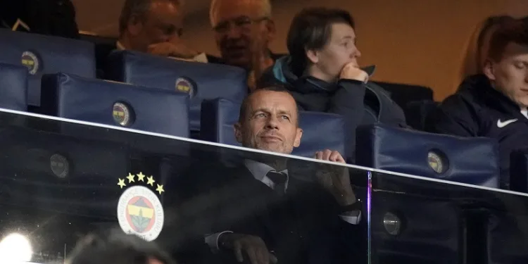 UEFA Başkanı Ceferin, Fenerbahçe – Union SG maçını tribünden takip etti