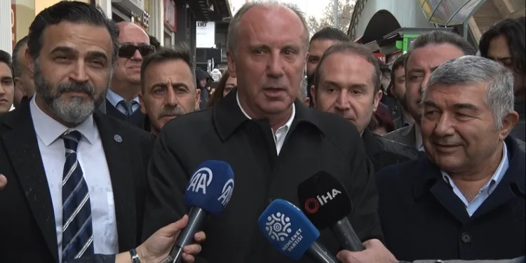 Memleket Partisi lideri İnce, Ankara’da esnafı ziyaret etti