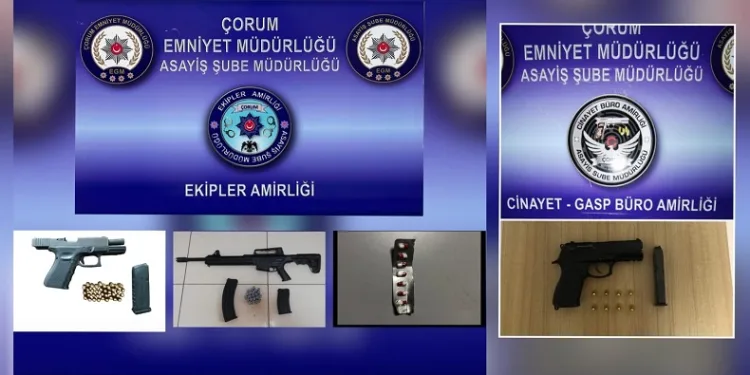 Çorum polisinin suçlularla mücadelesi sürüyor