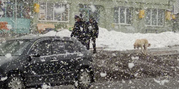 Mart ayında Ardahan’a kar sürprizi