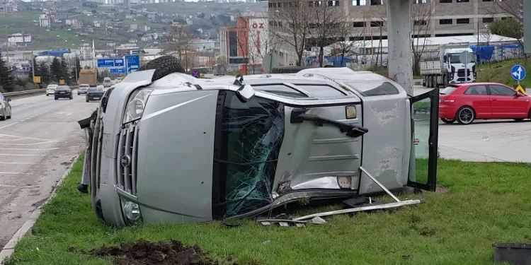Samsun’da trafik kazası: 2 yaralı