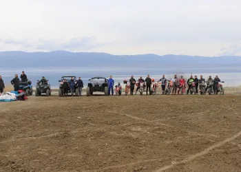 Burdur Gölü’nün kuruyan alanları ekstrem sporlara ev sahipliği yapıyor