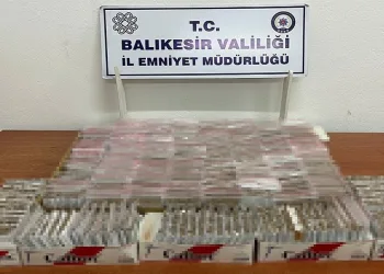 Balıkesir’de 5 bin 980 adet kaçak makarona doldurulmuş içime hazır sigara ele geçirildi