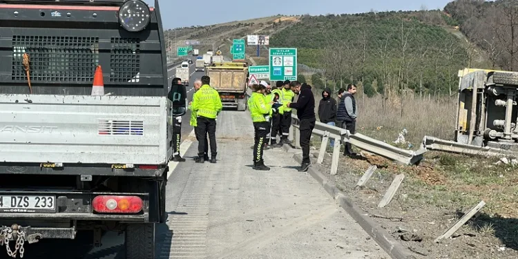 Kuzey Marmara Otoyolu’nda kaza: 1 yaralı