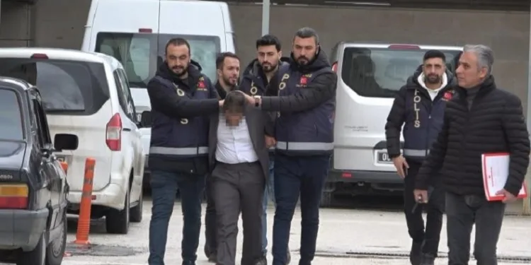 Samanlıkta yakalanan cani koca tutuklandı